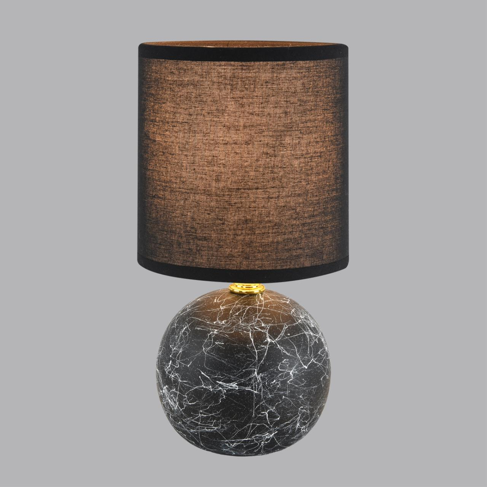 8167/1T COUNTY LN25 000 черный, керамика/текстиль Настольная лампа E14 1*40W 220V VILANA