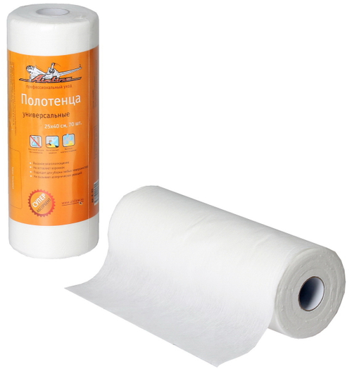 Салфетки Airline полотенца универсальные тканевые 25 х 40 см 70 шт.