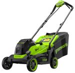 Газонокосилка аккумуляторная GREENWORKS 2520607UB 24V, 33 см, бесщеточная, c 1хАКБ 4Ач