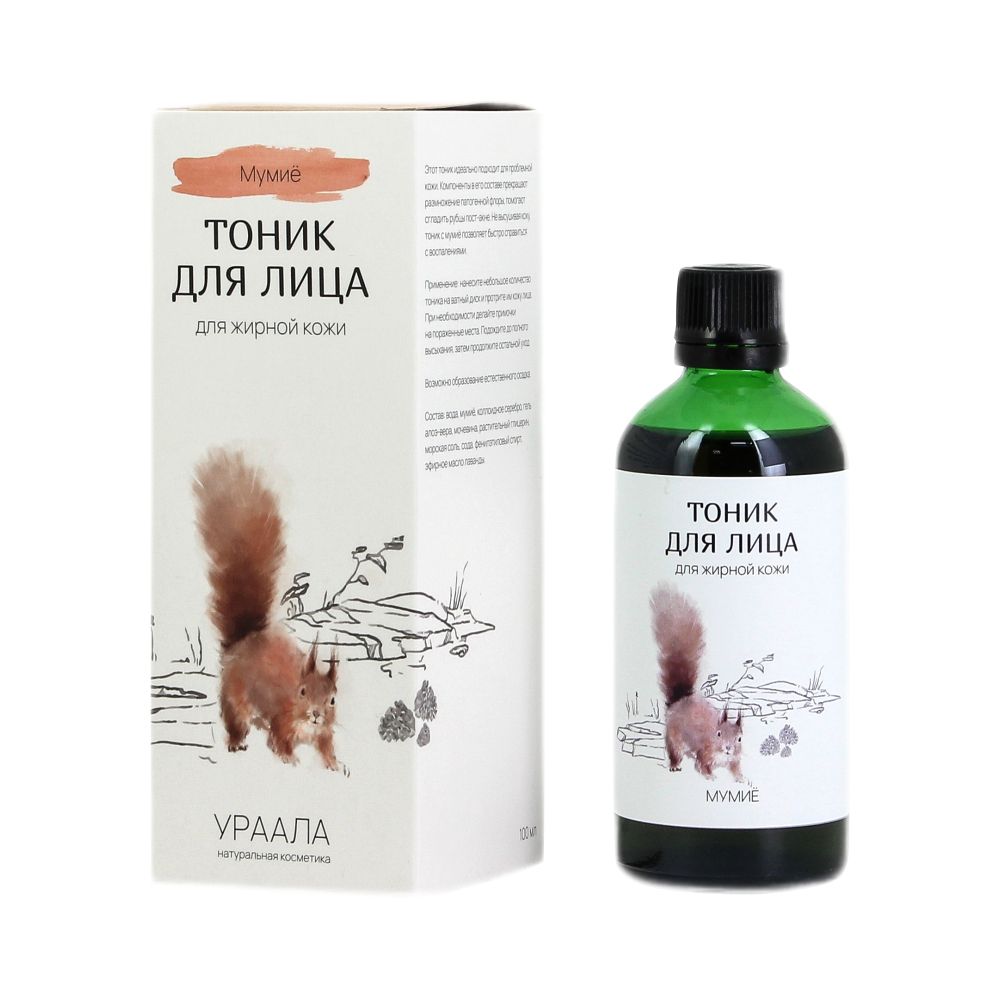 Тоник для жирной кожи лица МУМИЁ 100 мл (URA'ALA)