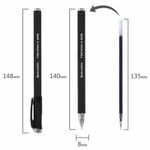 Ручка шариковая масляная BRAUBERG "Techno-X 925", СИНЯЯ, корпус черный, серебристые детали, линия 0,5 мм, 144224