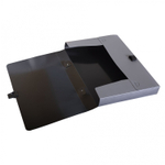 Папка-портфель на застежке Alingar, А4 360х265х40 мм, пластиковая, 800 мкм, ассорти, "Metallic"