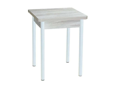 Эко 60х60 стол обеденный раскладной / Ясень светлый/белый