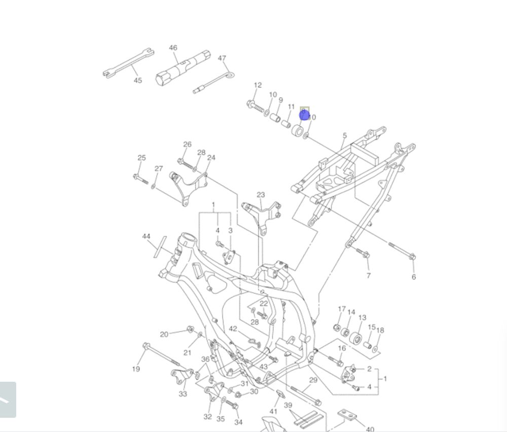 Втулка распорная Yamaha 30X-22178-00-00