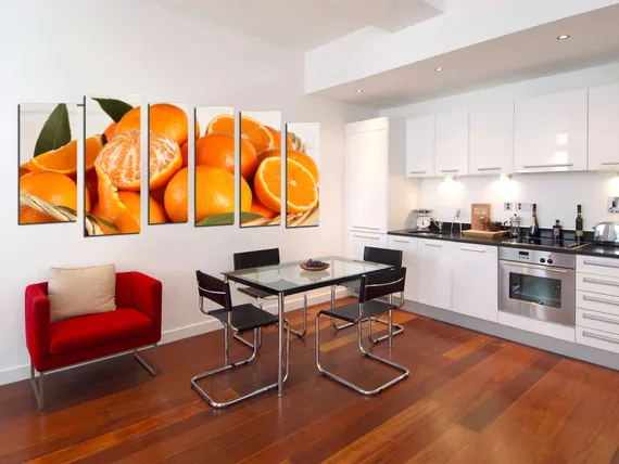 Модульная картина "Мандариновый вкус"