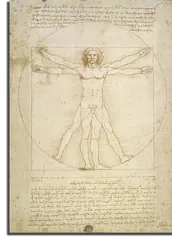Репродукция "Леонардо Да Винчи - Витрувианский человек"