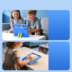 Детский чехол синего цвета на планшет iPad Mini 6 и iPad Mini 7 от Dux Ducis, серия Puff Series Case