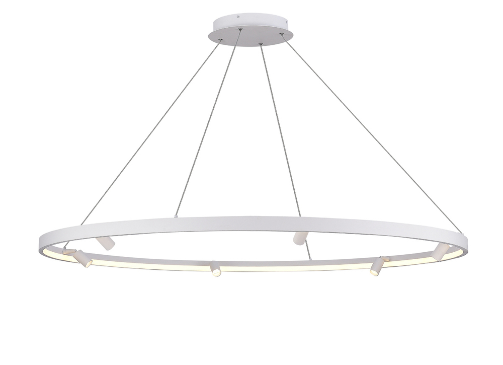 Подвесной светодиодный светильник 52Вт,  3000K,  споты 6х3Вт