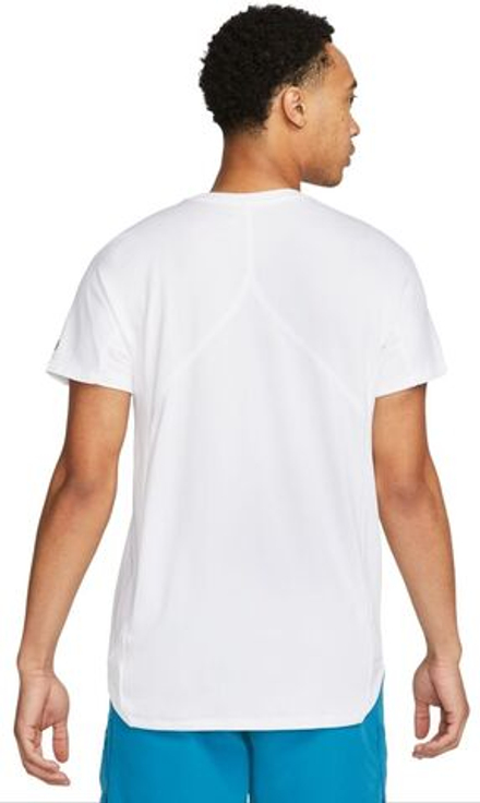 Мужская теннисная футболка Nike Court Dri-Fit Slam Tennis Top - white/black