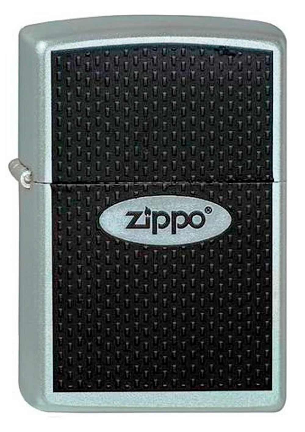 Зажигалка ZIPPO Classic Satin Chrome™ Логотип Zippo ZP-205  Zippo Oval