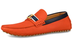 LOUIS VUITTON Lv Hockenheim Moccasin Shoes "Orange"