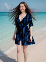 Купальник-платье слитный большой размер