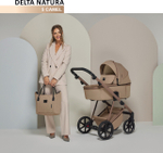 Коляска модульная Adamex Delta Nature DN-5 Camel