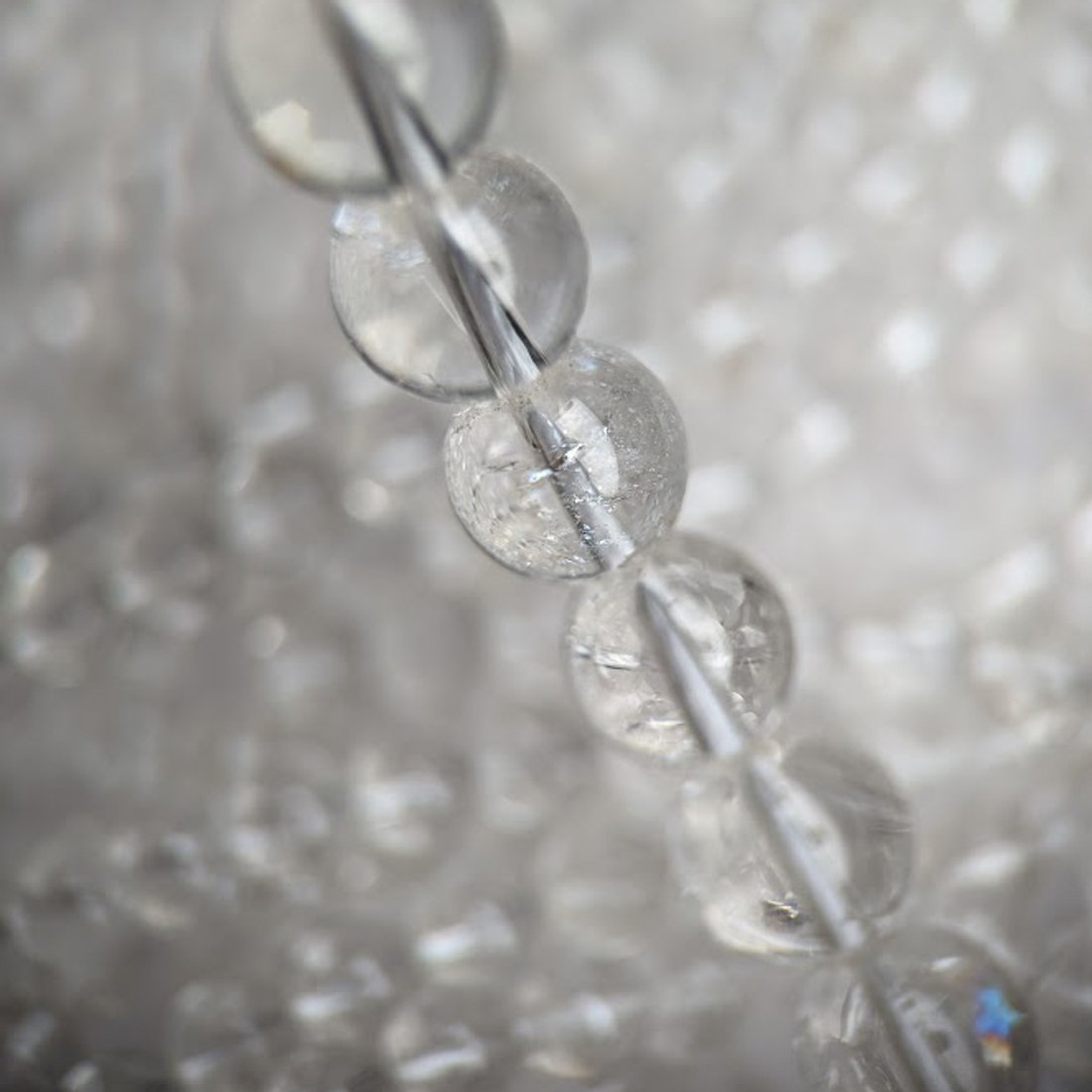 Горный хрусталь "Хлопковый" натуральный