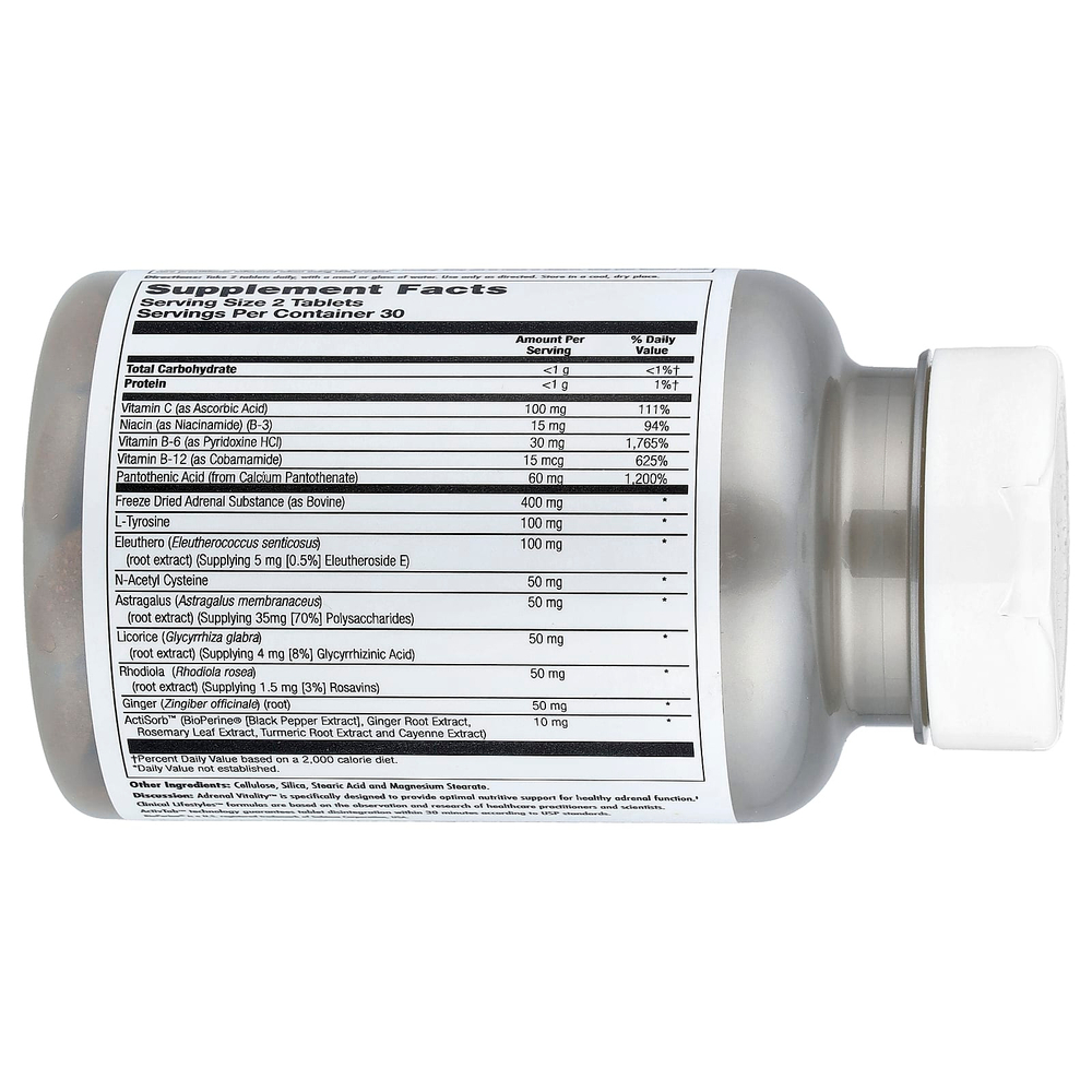 KAL, Adrenal Vitality™, 60 таблеток