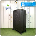 Большой чемодан L'Case Doha, темно-серый