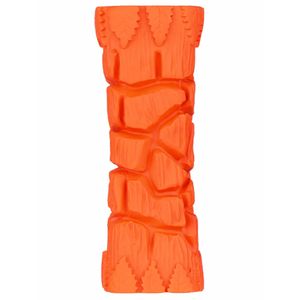 Игрушка Mr.Kranch для собак Палочка с пищалкой, 16 см оранжевая с ароматом бекона