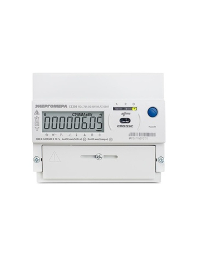 Счетчик CE308 R34.749.OG.QYUVLFZ GS01 SPds GSM 2G 3ф многотариф. Энергомера 101005007013541