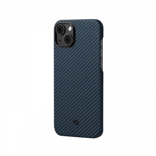 Чехол Pitaka MagEZ Case 3 для iPhone 14 Plus (6.7"), черно-синий, кевлар (арамид)