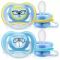 Əmzik \ ultra air soother, 18m+, 2-pack, blue