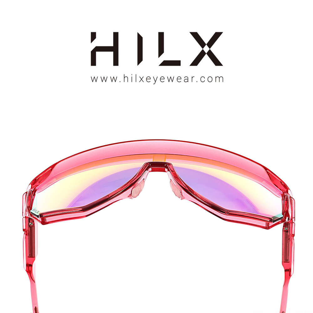 Спортивные очки HILX Newblood Shiny Crystal Pink / Pink Lens