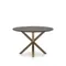 Стол Argo Ø120 см, черная столешница, светлые ножки