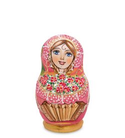 Народные промыслы МР-44/ 3-D Матрешка 5м «Василина» мал.