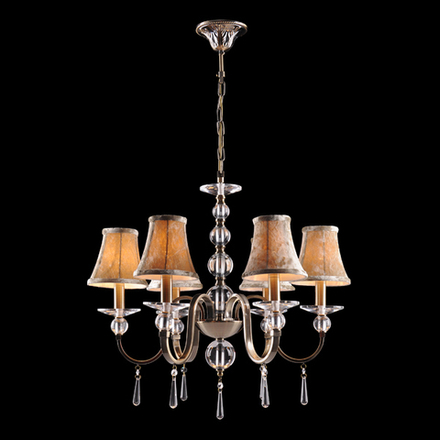 Люстра 3412/6 античная бронза/бежевый
