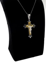 Крупный массивный крест из нержавеющей стали