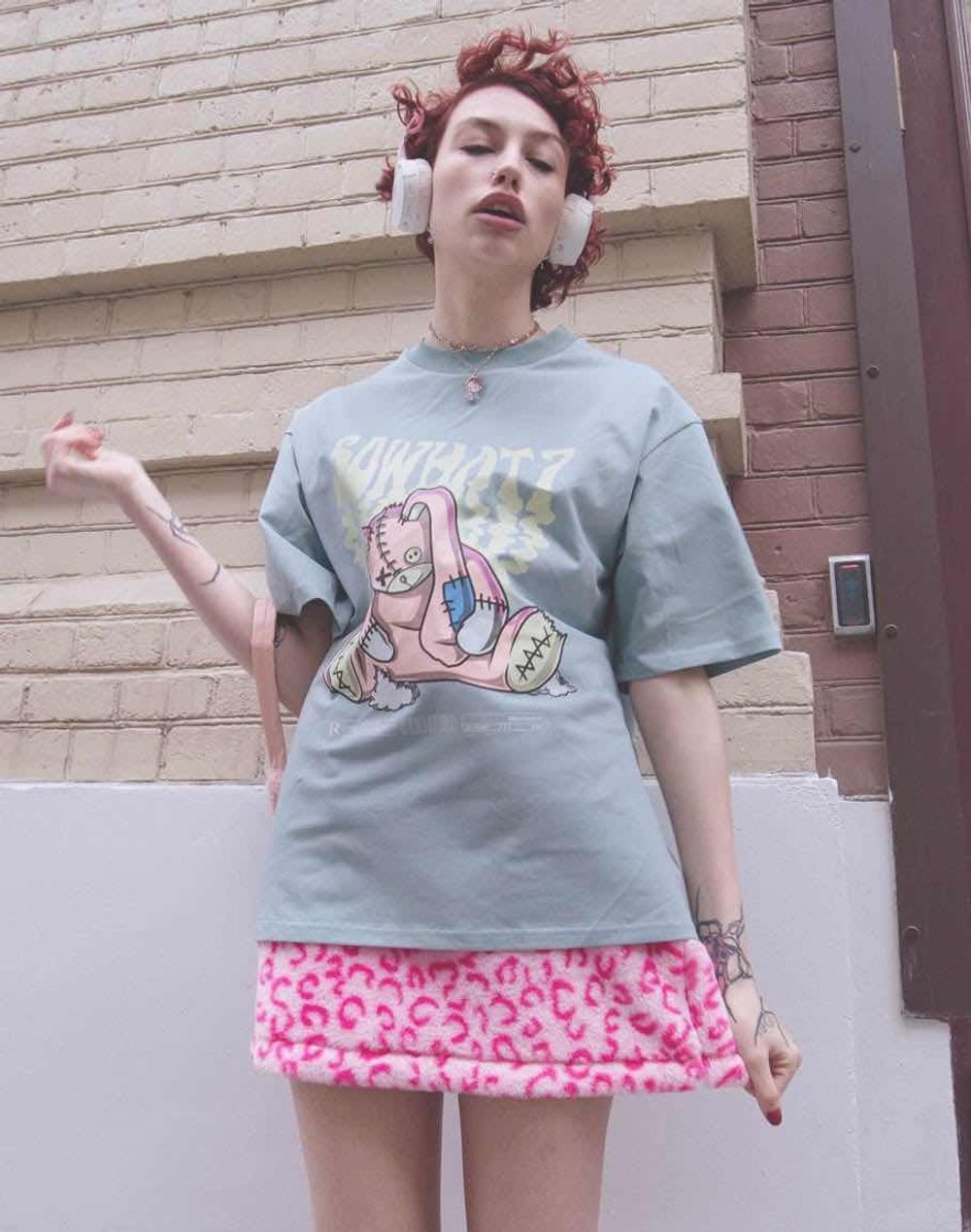 Футболка SoWhat? Rabbit Голубая