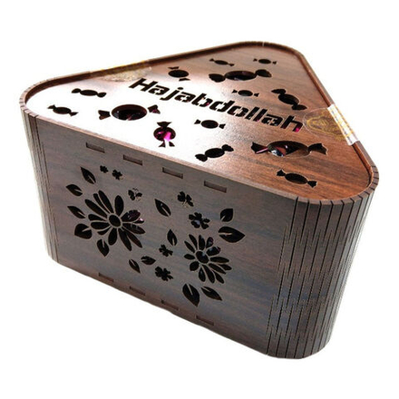 Конфеты Хаджабдуллах из пашмалы Ягодный ларец Ассорти в деревянной упаковке / Hajabdollah Assorted Pashmala Sweets Berry Casket 200г