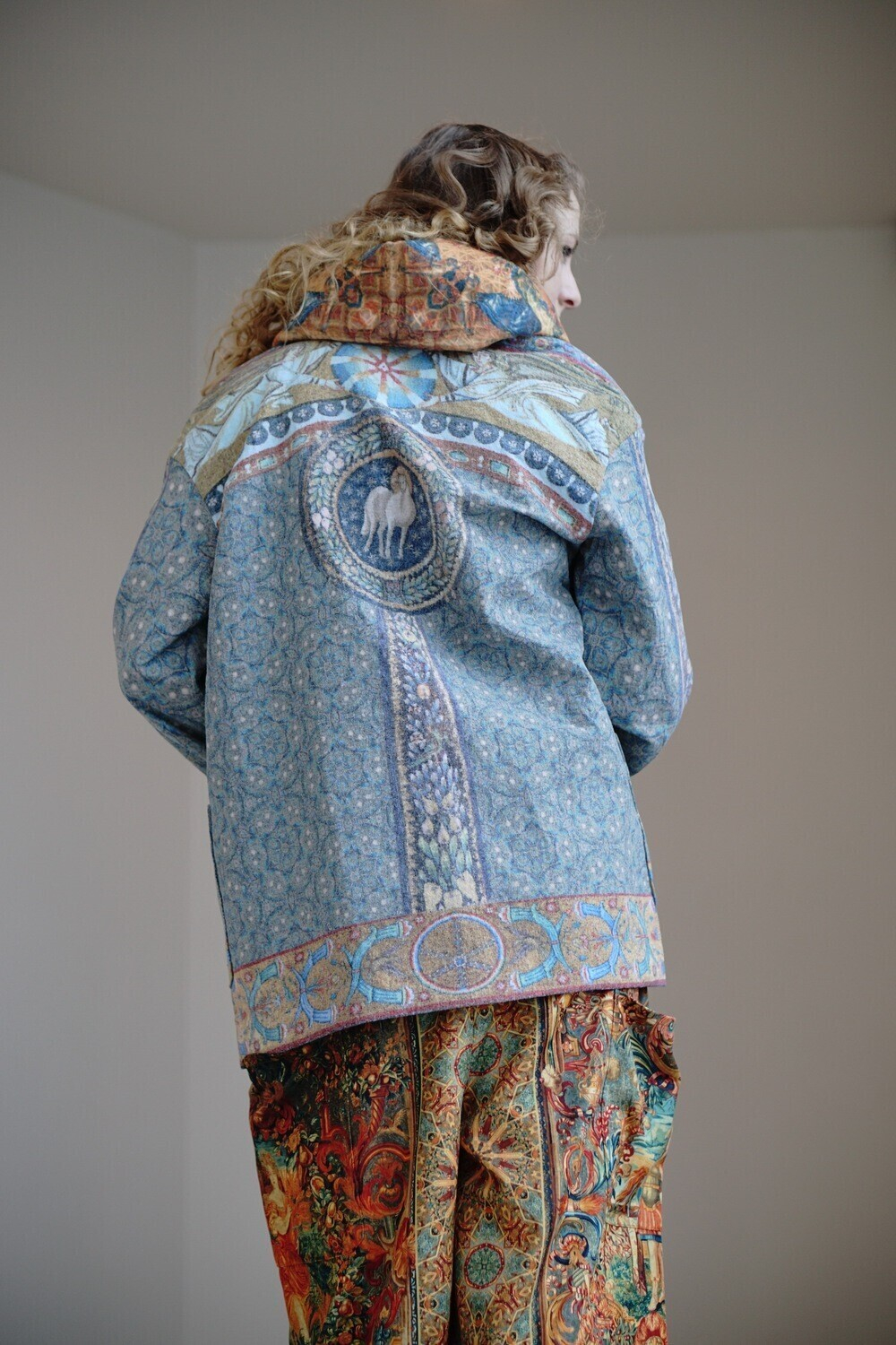 Полупальто "Равенна", по мотивам из базилики Святого Виталия Миланского (San Vitale) в Равенне