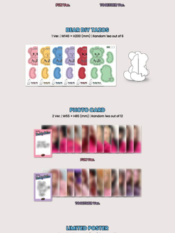 Альбом STAYC - Teddy Bear 4th Single Album 2 Version SET