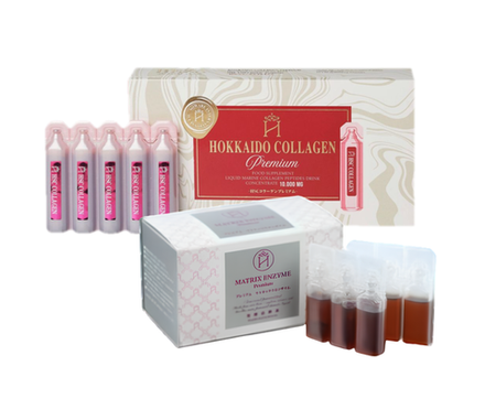 Питьевой (морской) коллаген "HSC COLLAGEN PREMIUM" 15флх20 мл + Энзимы (ферменты) PREMIUM MATRIX ENZYME 30шт*10мл