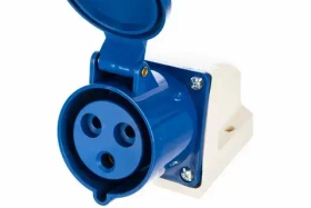 Розетка 123 стационарная 2Р+РЕ 32А 220В IP44 TDM SQ0602-0004