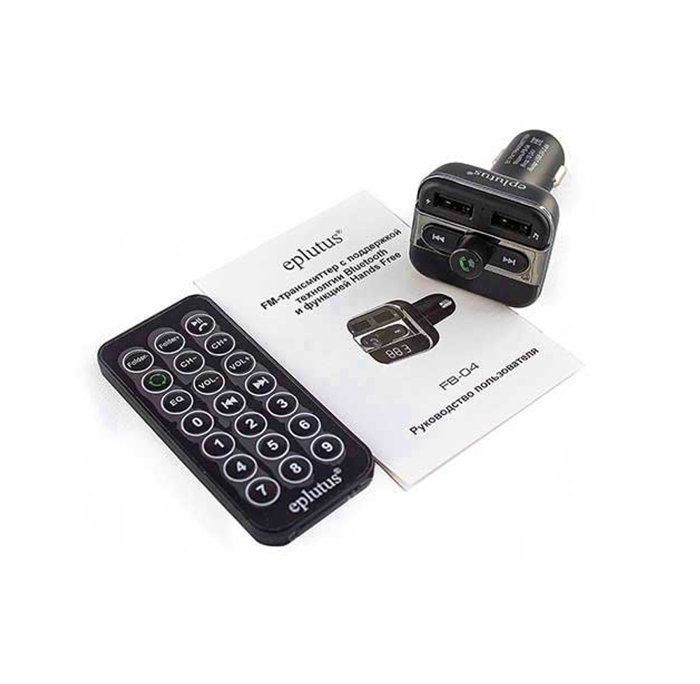 Авто FM трансмиттер Eplutus FB-04 Bluetooth