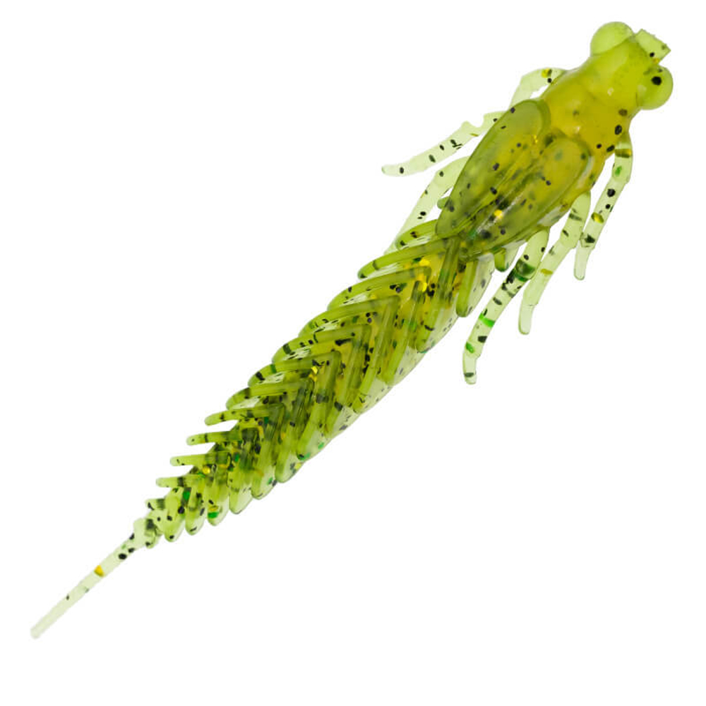 Приманка ZUB-LARVA 100мм(4")-4шт, (цвет 503) коричневый с блестками