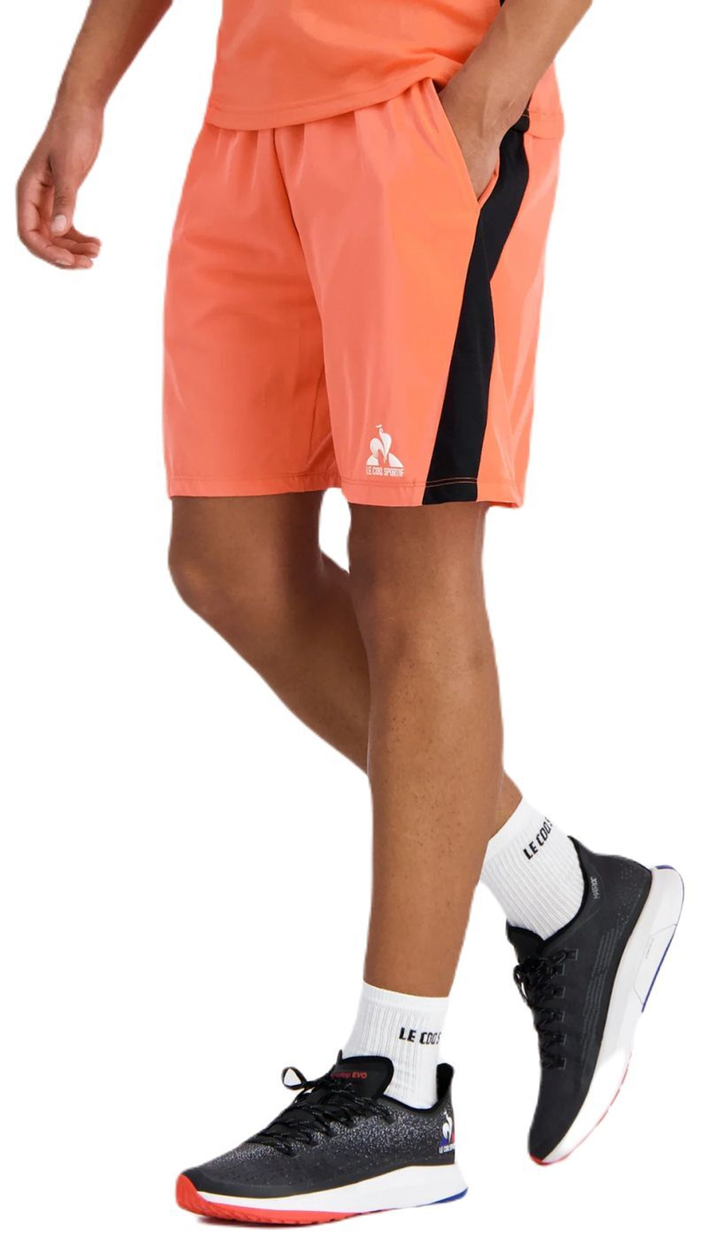 Теннисные шорты Le Coq Sportif Training SP Short N°1 M - orange perf/black