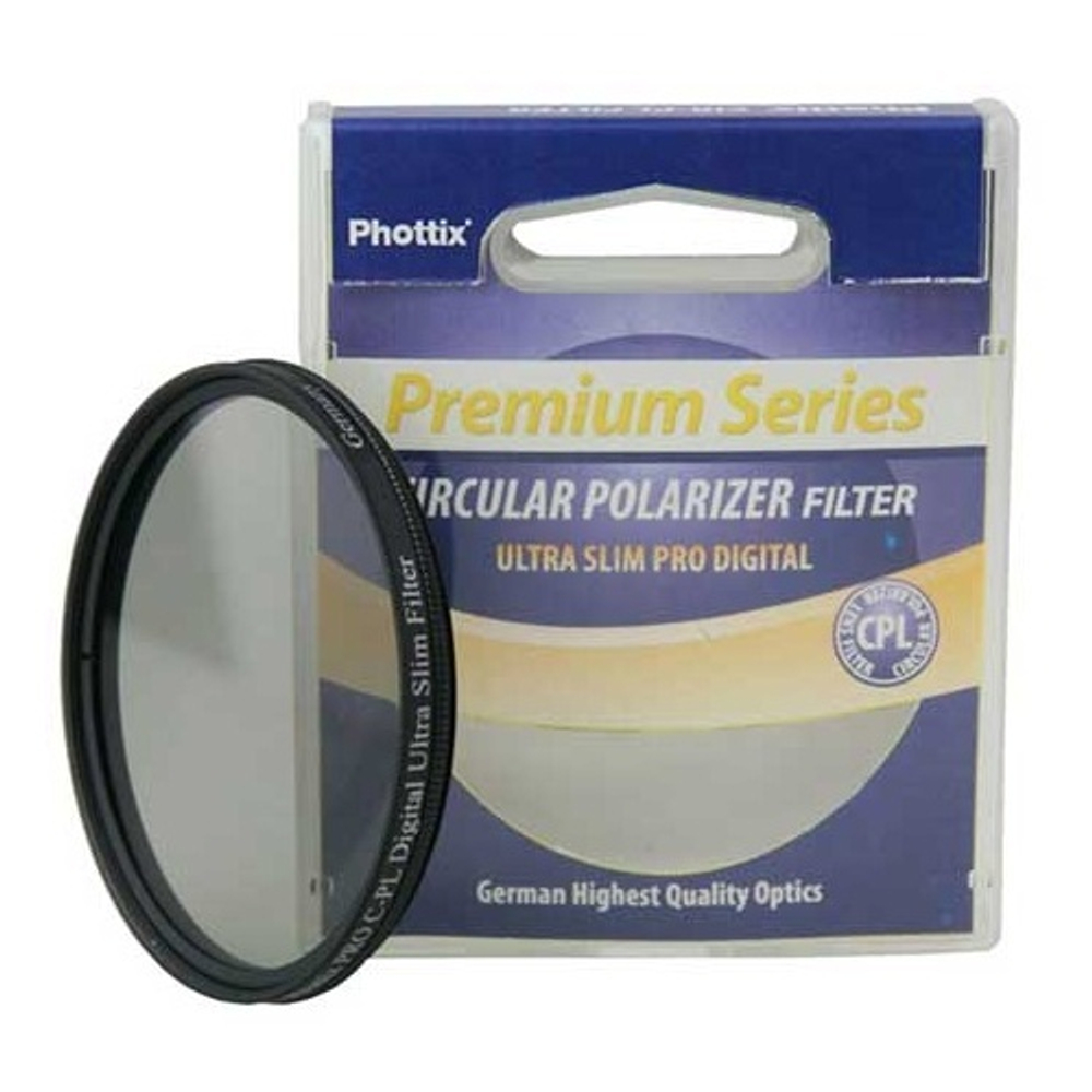 Поляризационный фильтр Phottix Pro C-PL Digital Ultra Slim Filter на 62mm