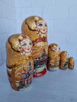 Матрёшка "Виды города" 5мест