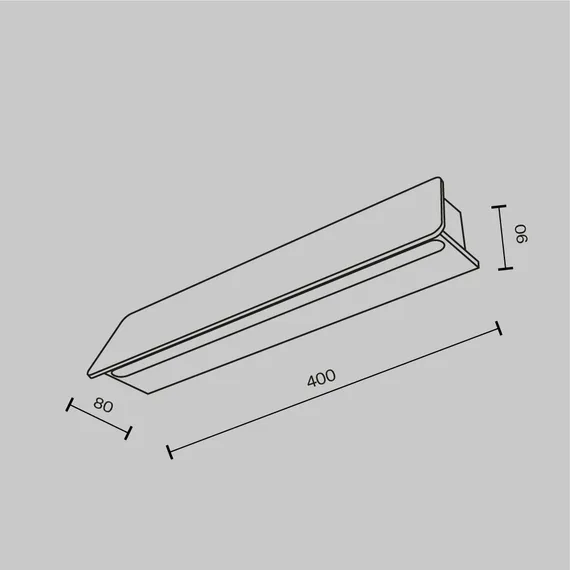 Настенный светильник (бра) Трапп / Trupp 3000K 10Вт IP 54 Outdoor o429wl-l10gf3k