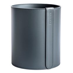 Корзина для бумаг 18 литров из кожи Cuoietto с металлической вставкой 320*270 (BBCMet) 2