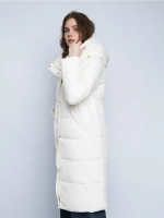 Куртка зимняя удлиненная с капюшоном