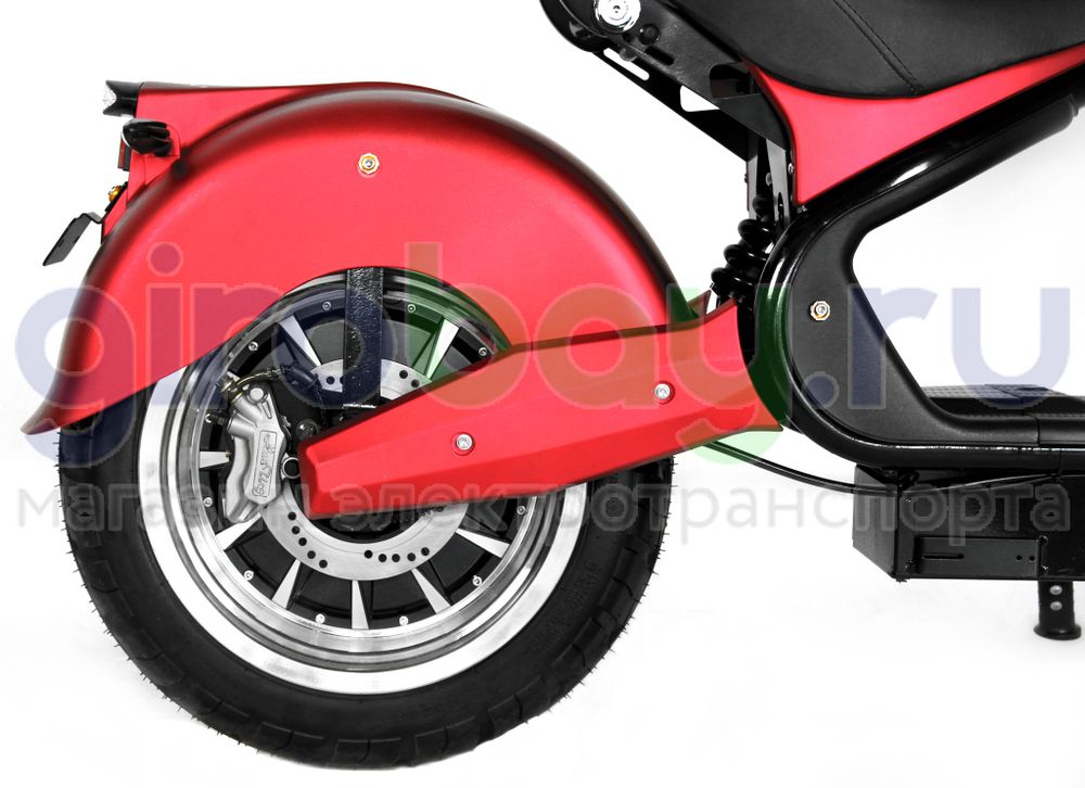 Электроскутер IKINGI HARLEY CHOPPER 4000W (60V/30Ah) - Красный фото №17