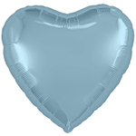 Шар фольгированный Сердце 46 см (Голубой)