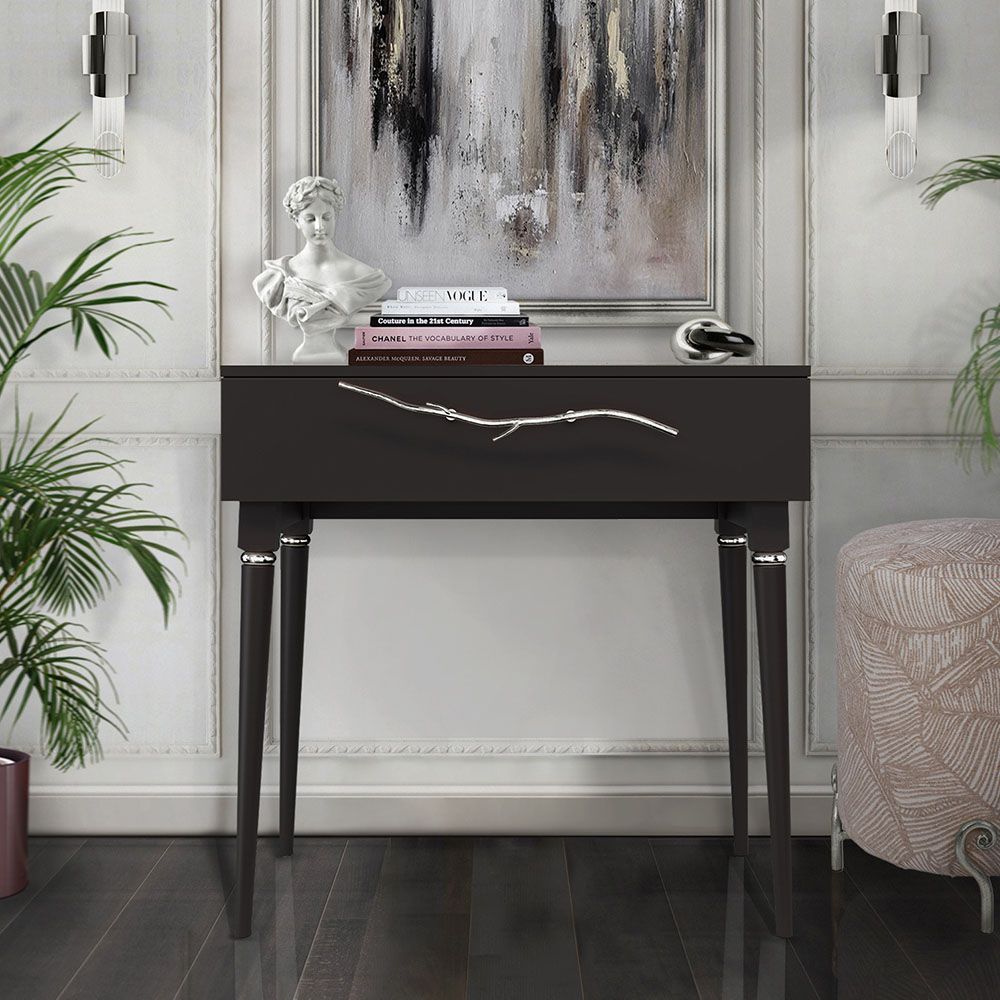 Консоль Арт Колор matte Классик Сильвер Терпкий коричневый матовый