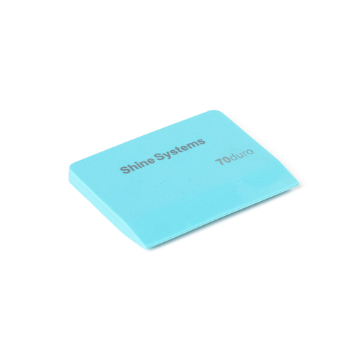 Shine Systems Ракель голубой полипропиленовый твердостью 70A PPF 10х7,5 см