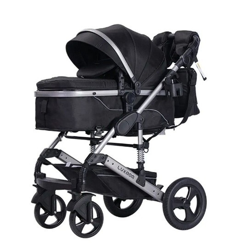 Коляска трансформер Luxmom 558 3в1 (черный)