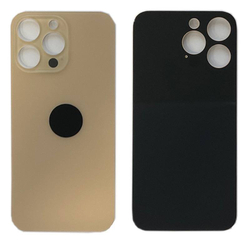 Задняя крышка для Apple iPhone 14 Pro Max Золото (стекло, широкий вырез под камеру)