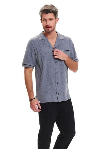 Уютная мужская пижама (Размер: M) (Цвет: синий с черным)